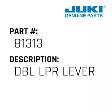 Dbl Lpr Lever - Juki #81313
