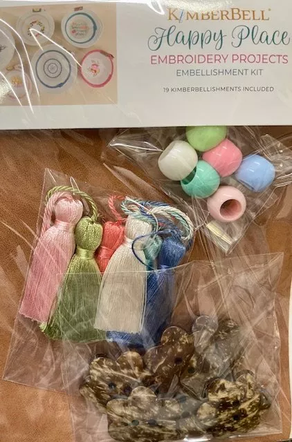 Happy Place Embroidery Projects Embellishment Kit