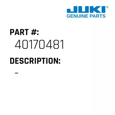 - - Juki #40170481