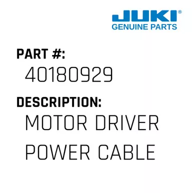 Motor Driver Power Cable Asm - Juki #40180929