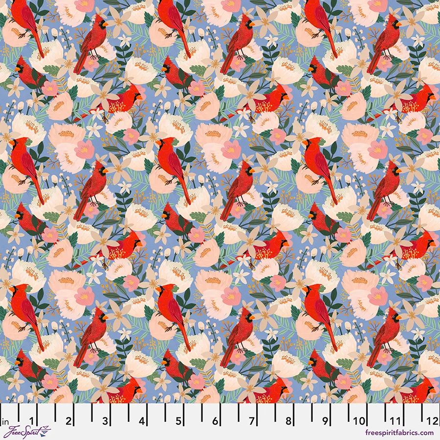 Ophelia - Blue || Bird Garden Birds Red Birds Mia Charro