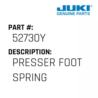 Presser Foot Spring - Juki #52730Y