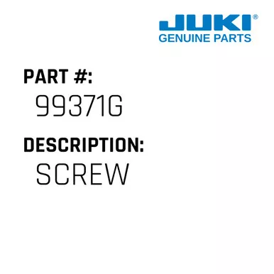 Screw - Juki #99371G