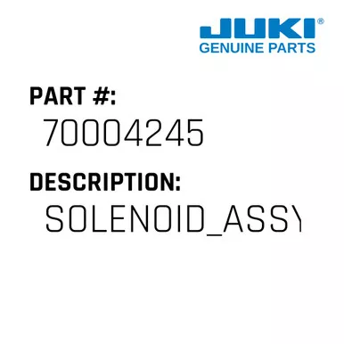 Solenoid Assy B - Juki #70004245