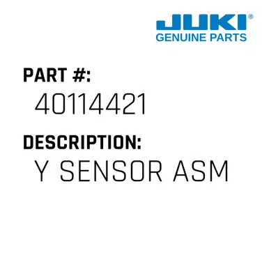 Y Sensor Asm - Juki #40114421