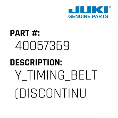 Y Timing Belt - Juki #40057369