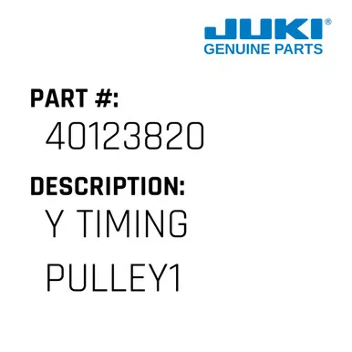 Y Timing Pulley1 - Juki #40123820