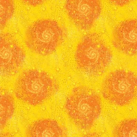 Yellow Orange Sparkle Magical Basics by Benartex