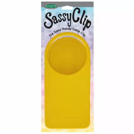 Yellow Sassy Clip for holding Best Press Mister Bottles