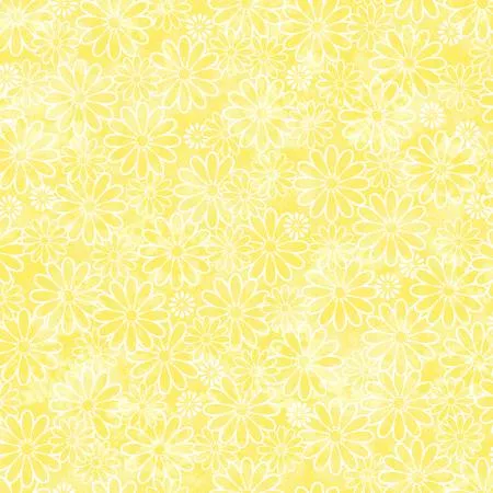 Yellow Sundrenched Daisies Keepsake Calico