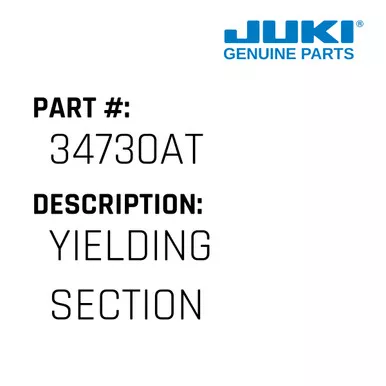 Yielding Section - Juki #34730AT