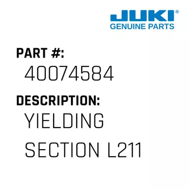 Yielding Section L211 - Juki #40074584