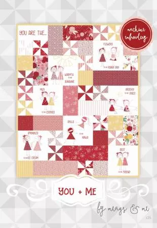 You + Me Machine Embroidery Pattern