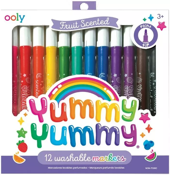 Yummy Yummy Scented Markers - Set of 12- By Ooly