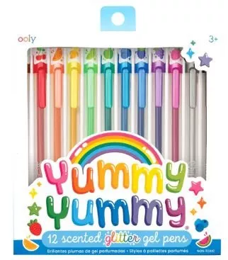 Yummy Yummy Scented Ooly Glitter Gel Pens - Set of 12