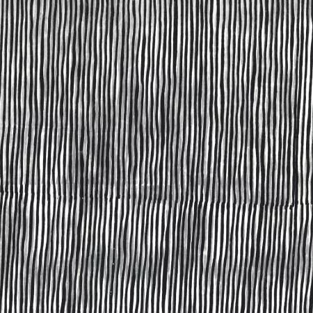 Zebra Bali Batik Black And White Skinny Stripes by Hoffman Fabrics