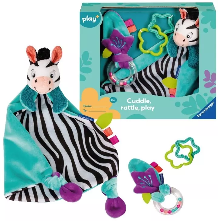 Zebra Cuddle, Rattle, Play by Ravensburger