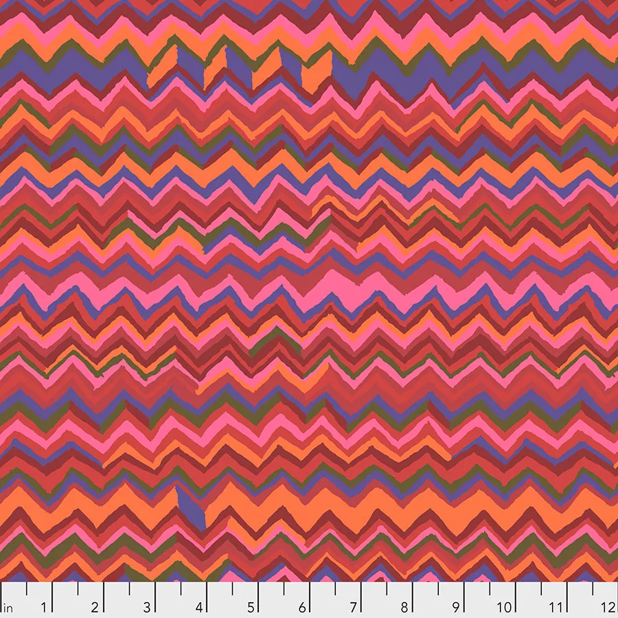 Zig Zag Holiday Red Stash Kaffe Fassett Collective