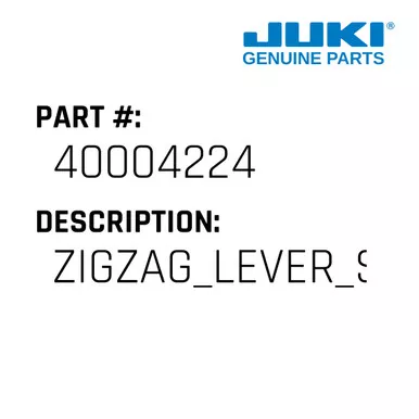 Zigzag Lever Shaft Asm - Juki #40004224