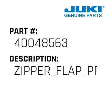 Zipper Flap Presser Rubb R - Juki #40048563