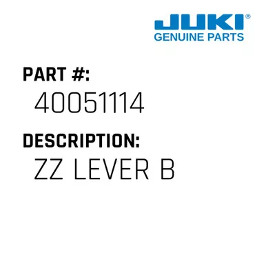 Zz Lever B - Juki #40051114