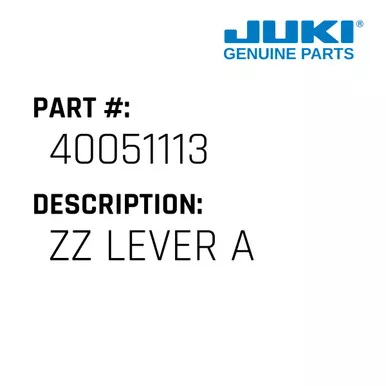 Zz Lever A - Juki #40051113